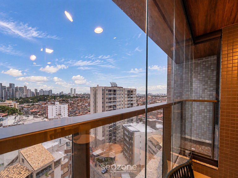 Apto. em Cond. c/ Rooftop Vista Mar EDF1202
