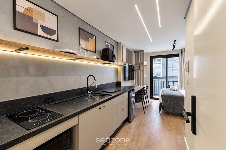 Studio em Cond. c/ Vista p/ Cidade COV0209