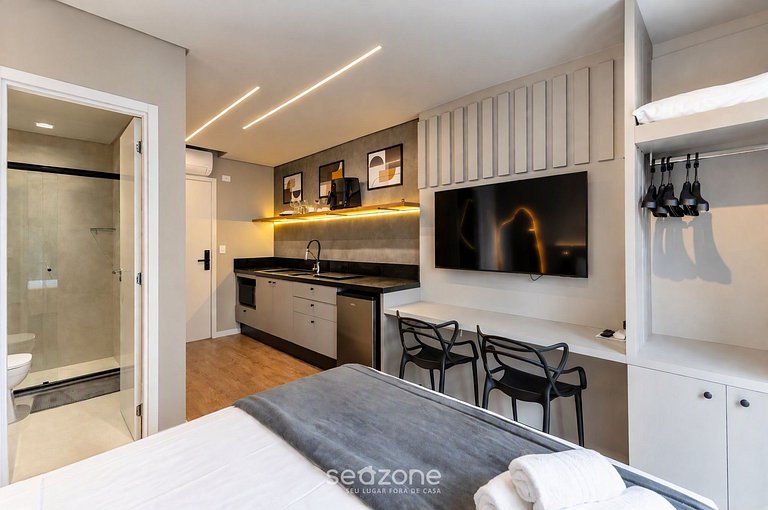 Studio en Condo. c/ Vista a Ciudad COV0209