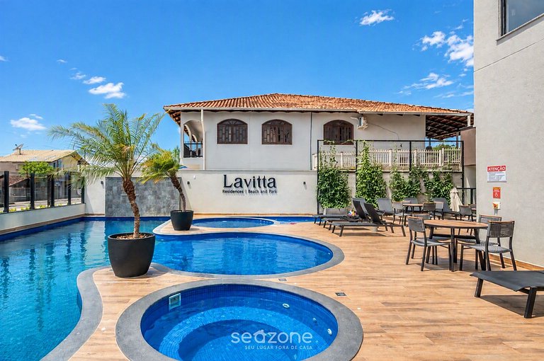 Apto. c/ vista p/ Mar em Cond. c/ Piscina LAV1203