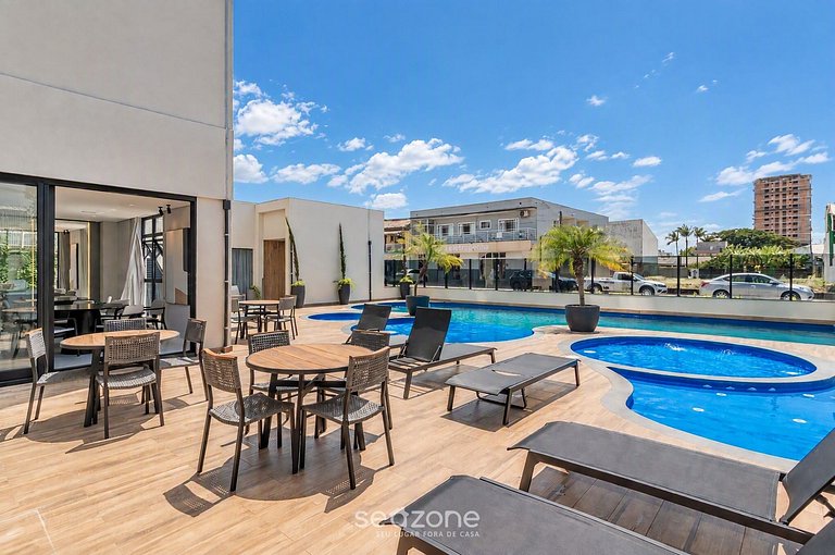 Apto. c/ vista p/ Mar em Cond. c/ Piscina LAV1203