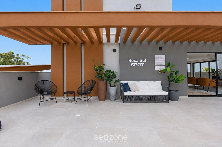 Studio c/ Balcón y Piscina, Praia do Rosa RUT0016